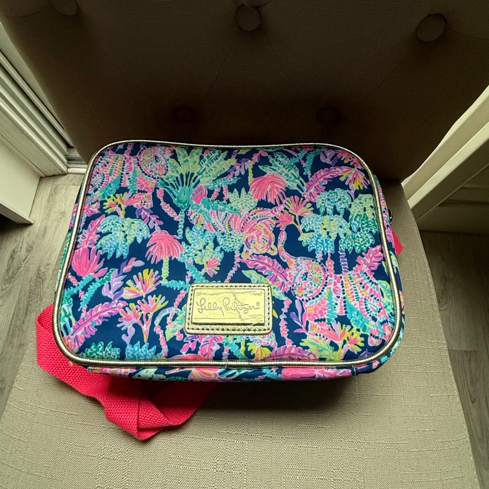 Lilly Pulitzer Pink and Blue Floral Bag